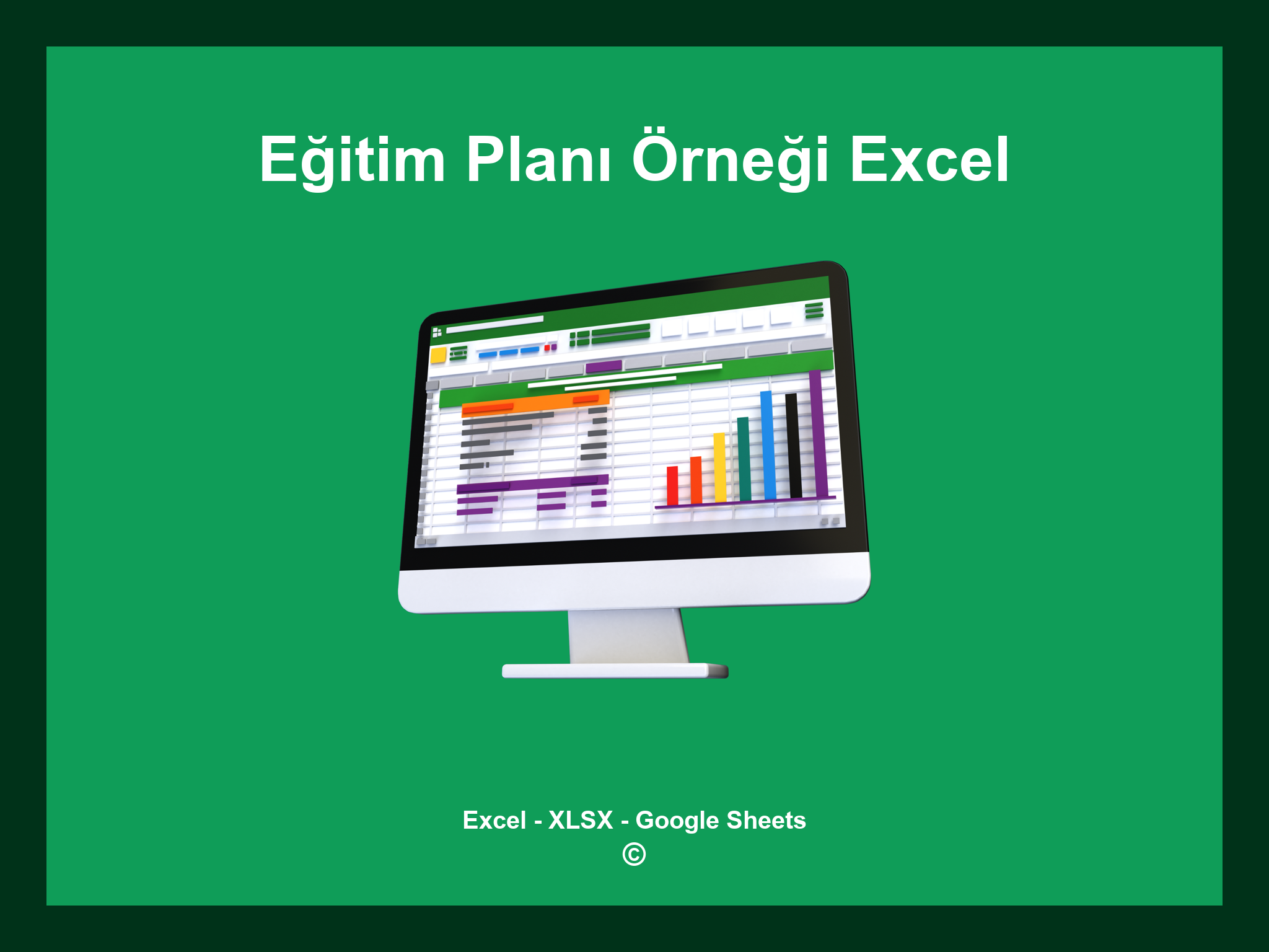 Eğitim Planı Örneği Excel