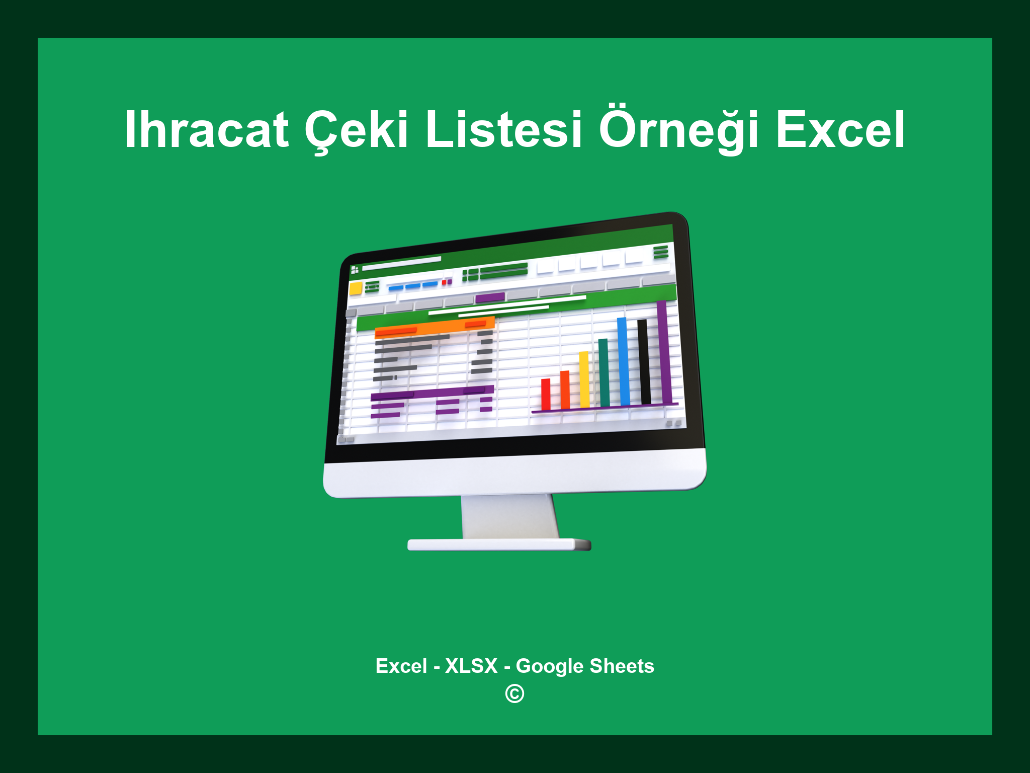 Ihracat Çeki Listesi Örneği Excel
